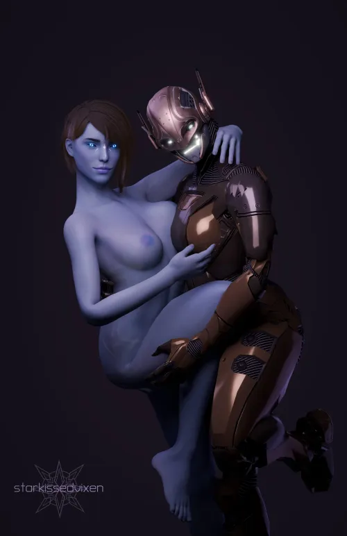 Hawk and Clarity-5 (nexivdessikrats) [OC] [Awoken, Exo] by nexivdessikrats