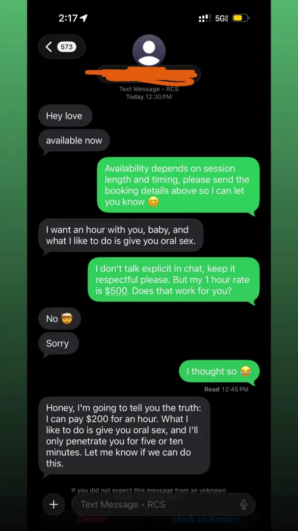 He Couldn't Afford the Hour, So He Offered a Shorter Performance posted by queenleia190