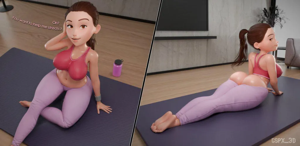 Helen At Yoga (GspX_3d) [Disney] by Cortxna