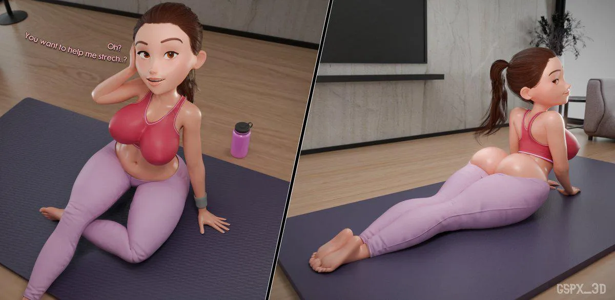 Helen At Yoga (GspX_3d) [Disney] posted by Cortxna