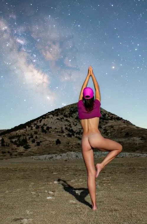 Hello night! posted by NudeHikingGirl