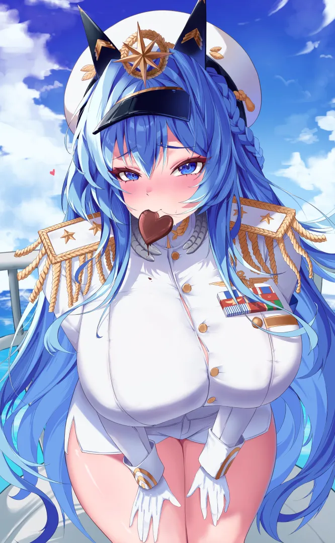 Helm's valentine choco posted by konosubak