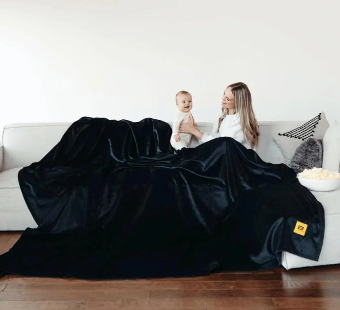 Help! Baby blanket too big for baby! posted by melxcham