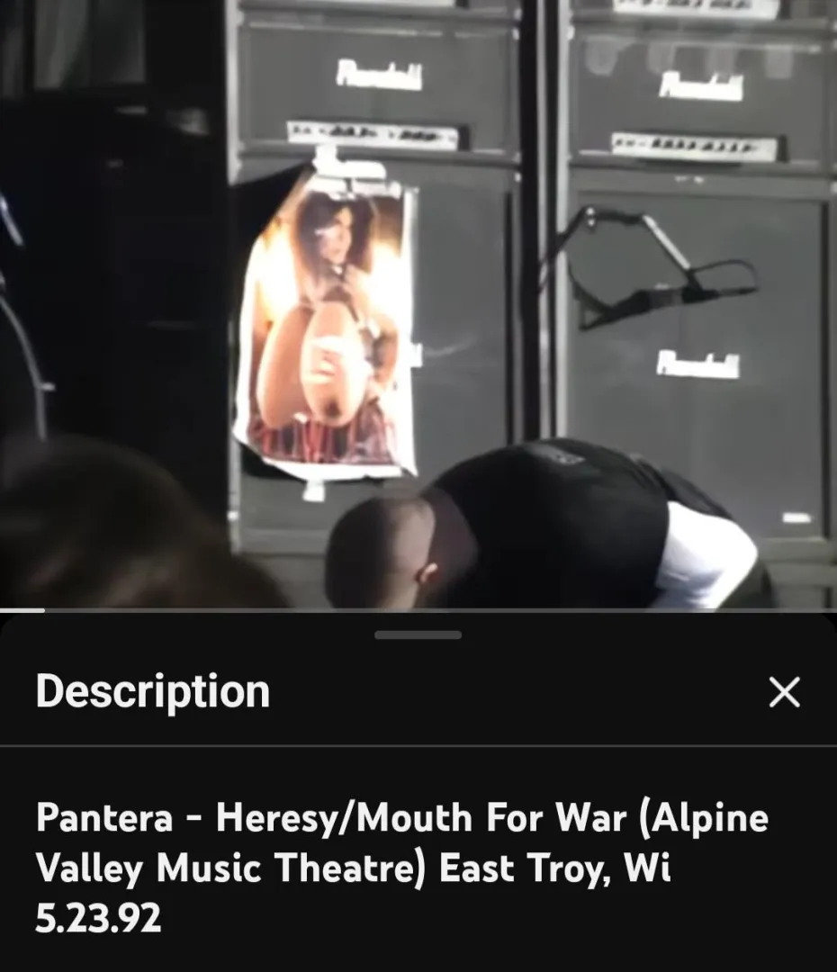 HELP: Do any vintage nudity experts know who's on this Pantera speaker cabinet? (1992) posted by SirPsychoMaddXRock06