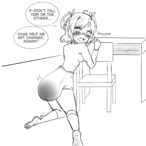help Natsuki change? (art by bbyybratt) by bbyybratt