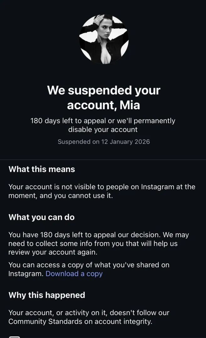 Her PATREON main-account wa suspended posted by koangaopera
