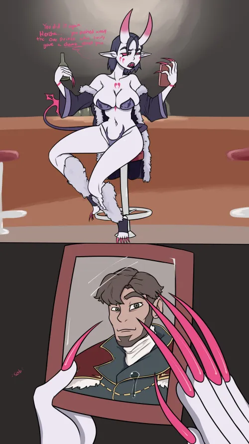 Herzha only wanted to Smile. (JohnTerrible) by TheEagleWithNoName