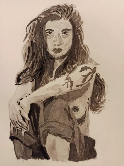 He's all I think about at night, ink by Piwi_Q