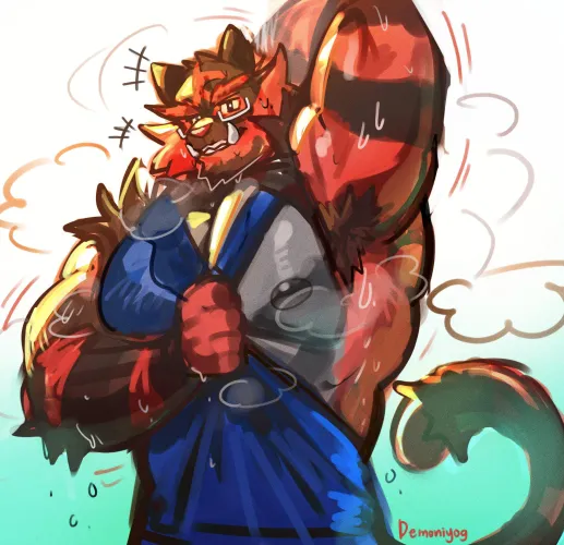 He’s done jogging and wanted you to check if he smells (@demoniyog on X)‬ by Mason_DaWolf2456