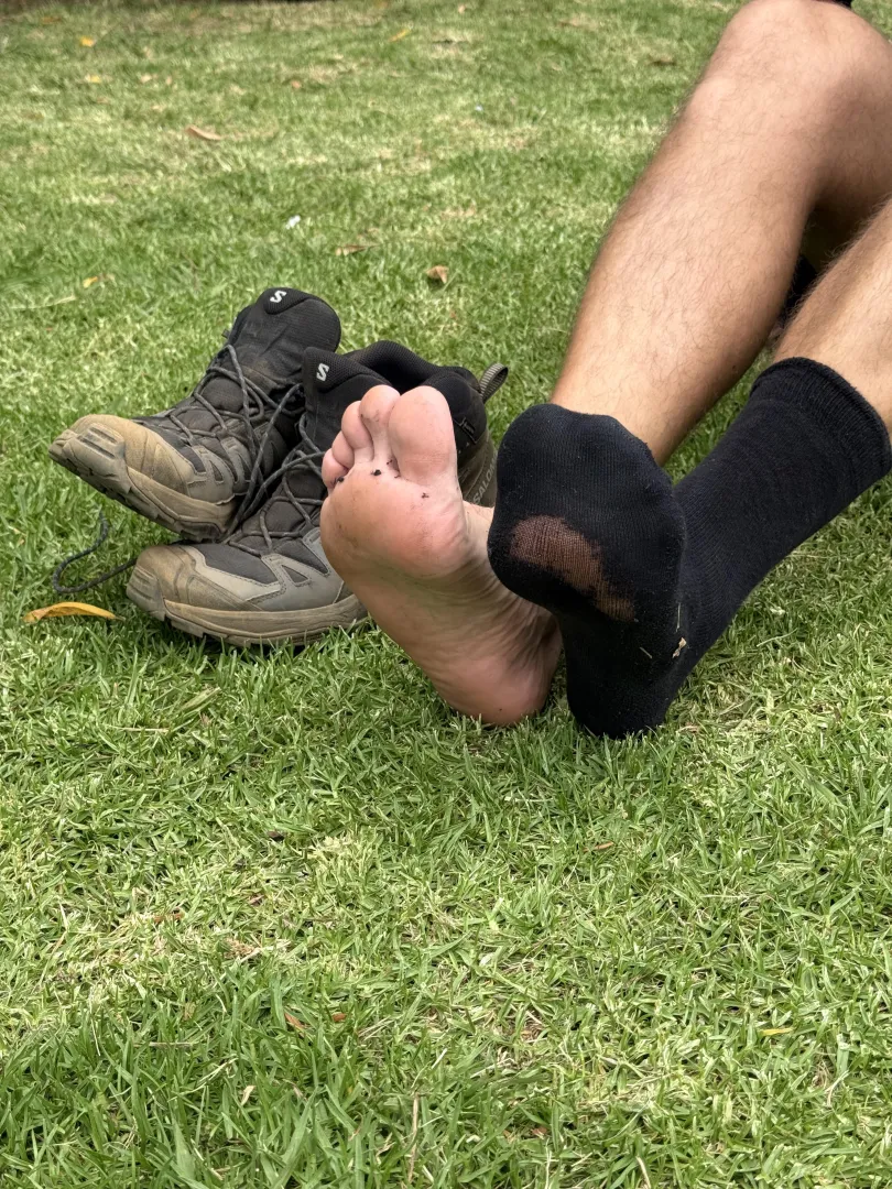 Hiking: 1, Socks: 0. The trail was merciless today posted by StillSteps