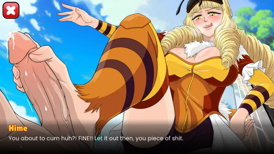 Hime, the bee girl. She's quite the character... by Pejoy_games