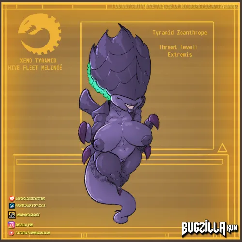 Hive Fleet Melinoe - (3/8) Zoanthrope! (By Bugzilla) by WoodloseSexyestBug