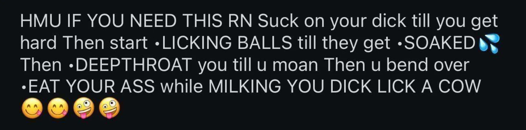 Hmu if u discreet and not far from lions park ;) if u discreet by aybrosupp