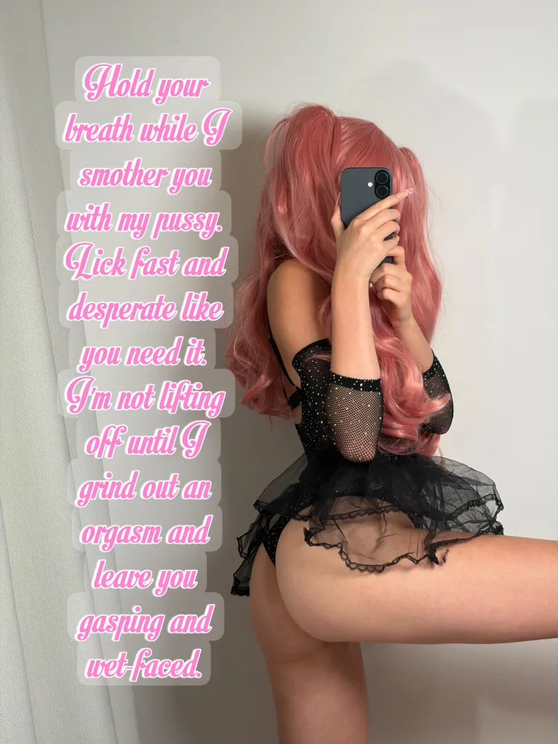Hold breath, lick desperately and gasp when I'm done  [imagefap: princessdollmie] posted by PinkDolxo