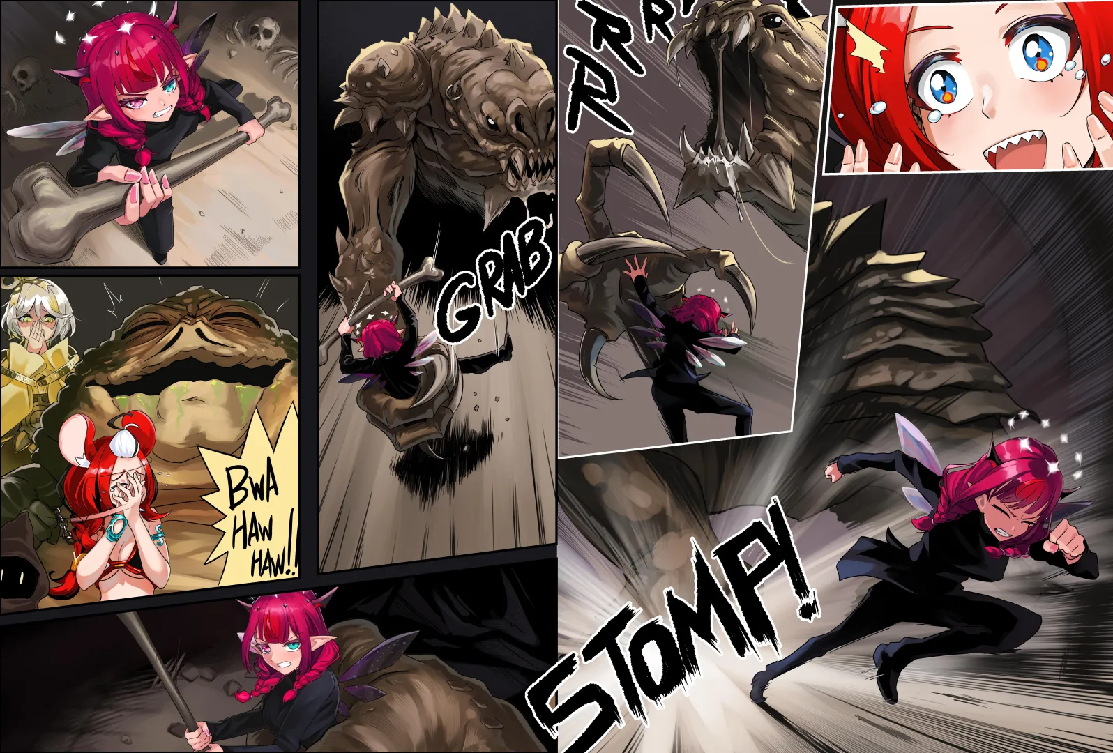 Hololive Wars: Pages 9 and 10 (commissioned by me, art by Cahryos) posted by Expert-Ad-2253