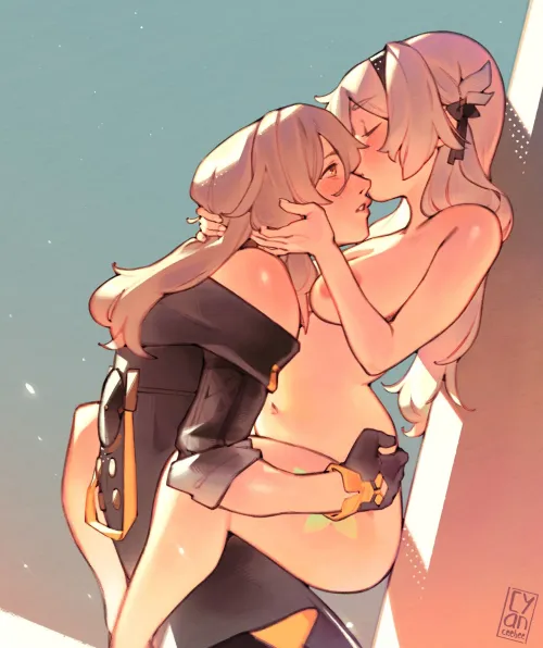 [Honkai Star Rail] Stellefly kiss by @cyanceebee by laurakarnstein