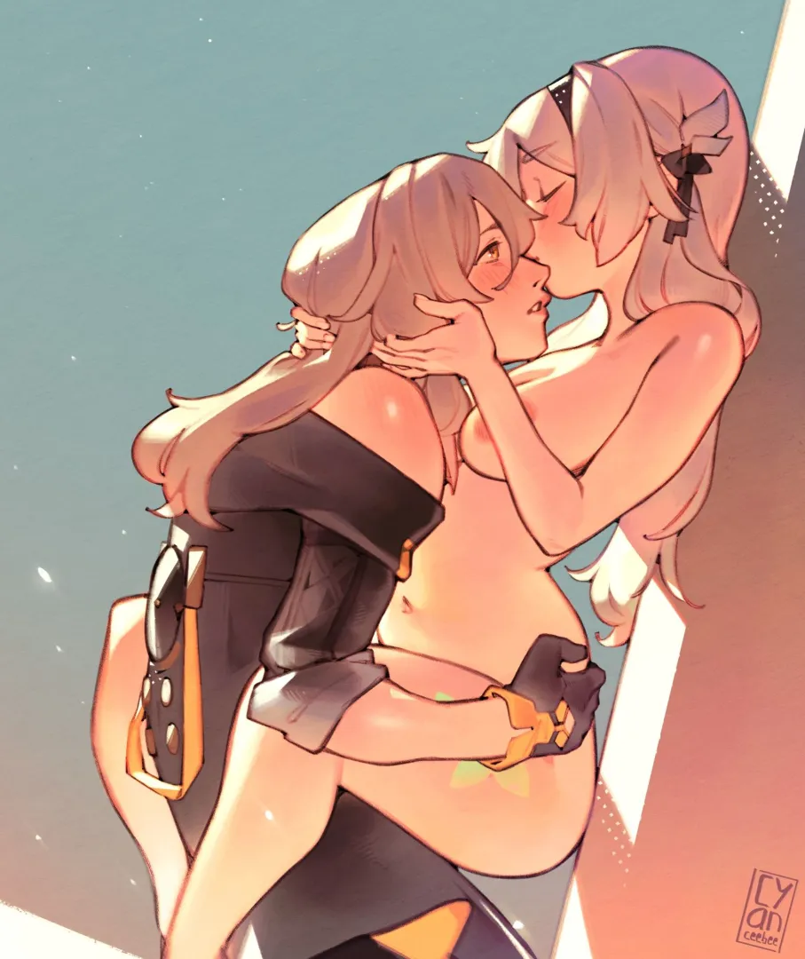 [Honkai Star Rail] Stellefly kiss by @cyanceebee posted by laurakarnstein