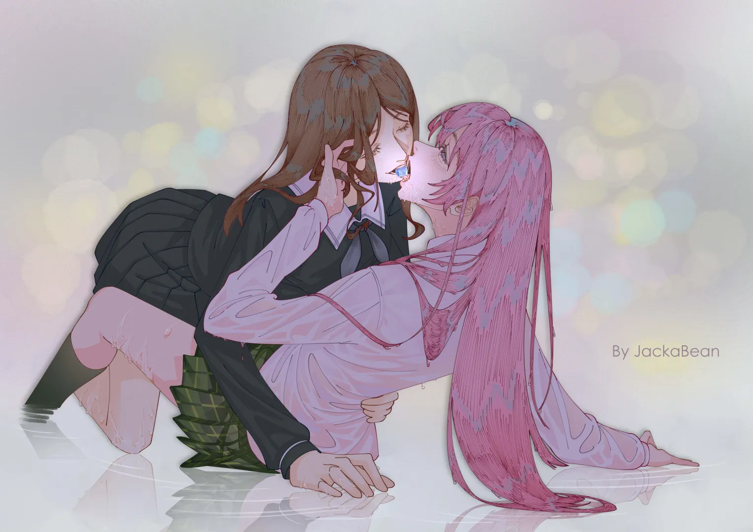 Hot and cold Soyo and Anon [BanG Dream!] (JackaBean) posted by MartyrOfDespair