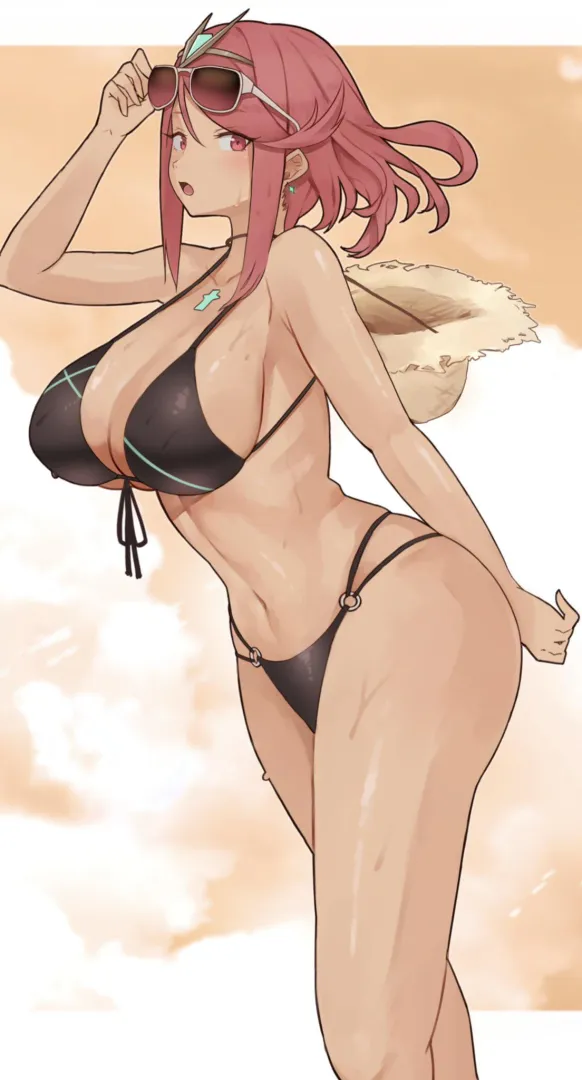 Hot And Sweaty Summer Pyra [Xenoblade] posted by A_MASSIVE_PERVERT