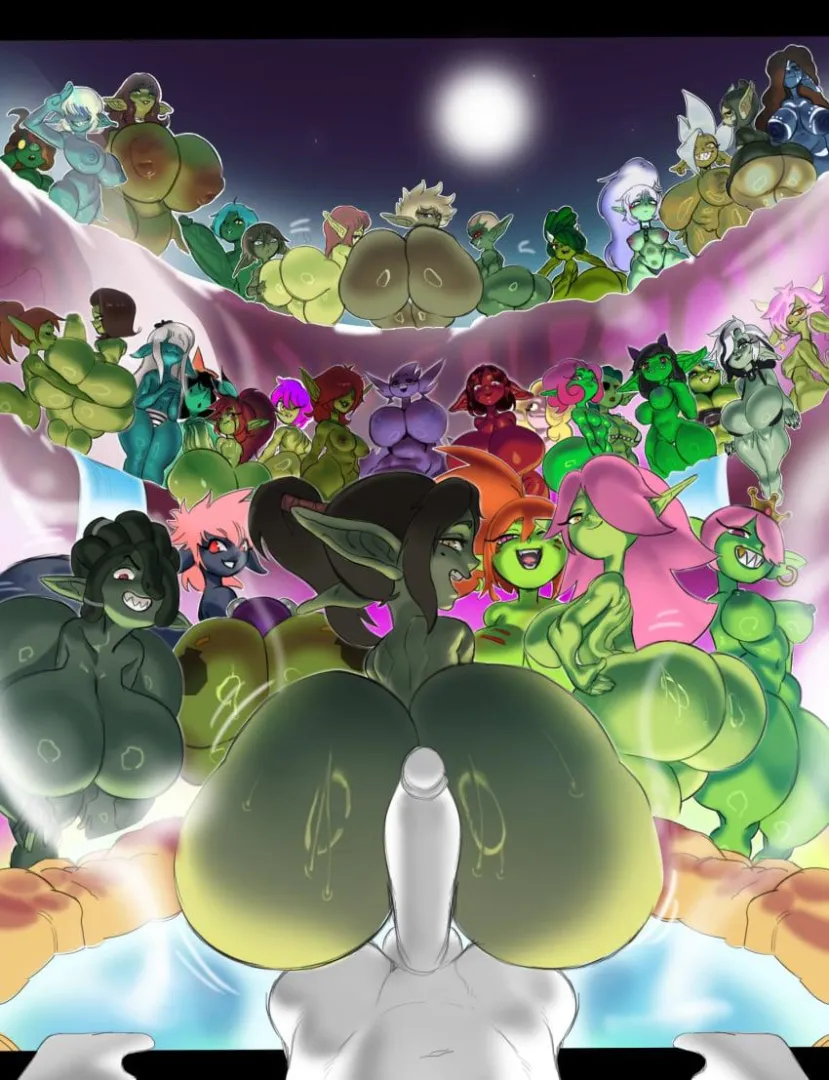 Hot springs with Golbin harem (undergroundj) posted by GoombaNaTumba