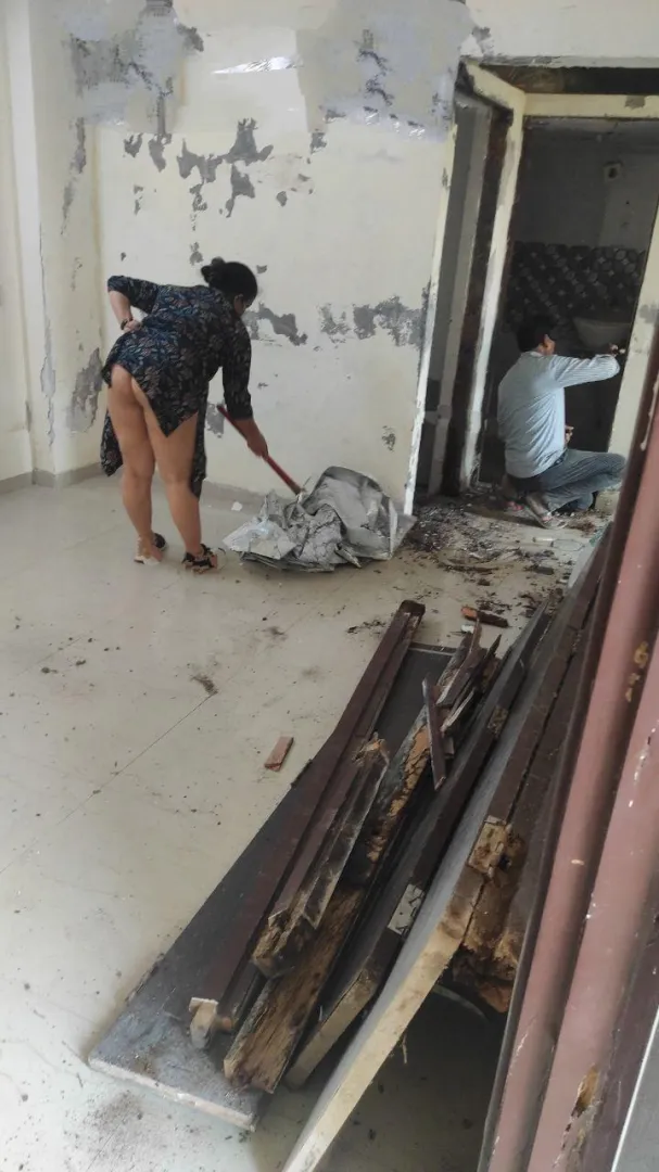 Hot wife dare during flat renovation work(f) posted by ranivijaycuckcpl-