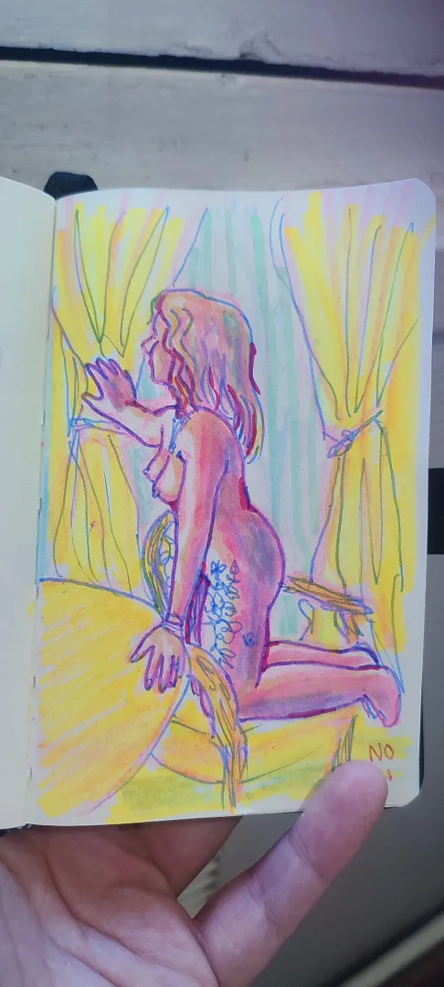 Hotel view with neon colors posted by PetiteCaresse