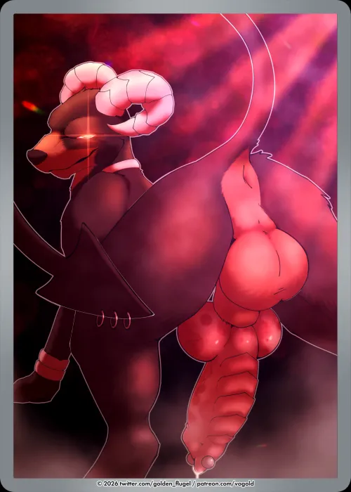 Houndoom Presenting (Vogold) by DL2828