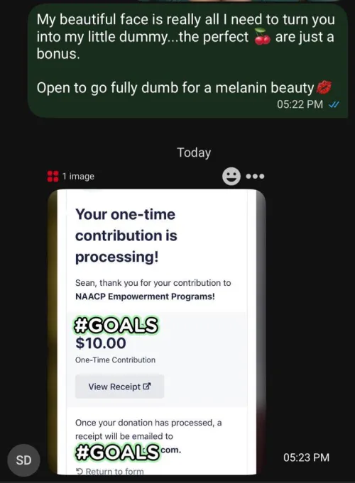 How I’ve been making white subs contribute this BHM! If you’re white…send $10-$100 to me and the NAACP. by pinktaxprincess