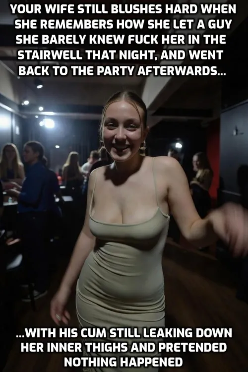 How many wives hide a quick stairwell fuck? by textfantasy