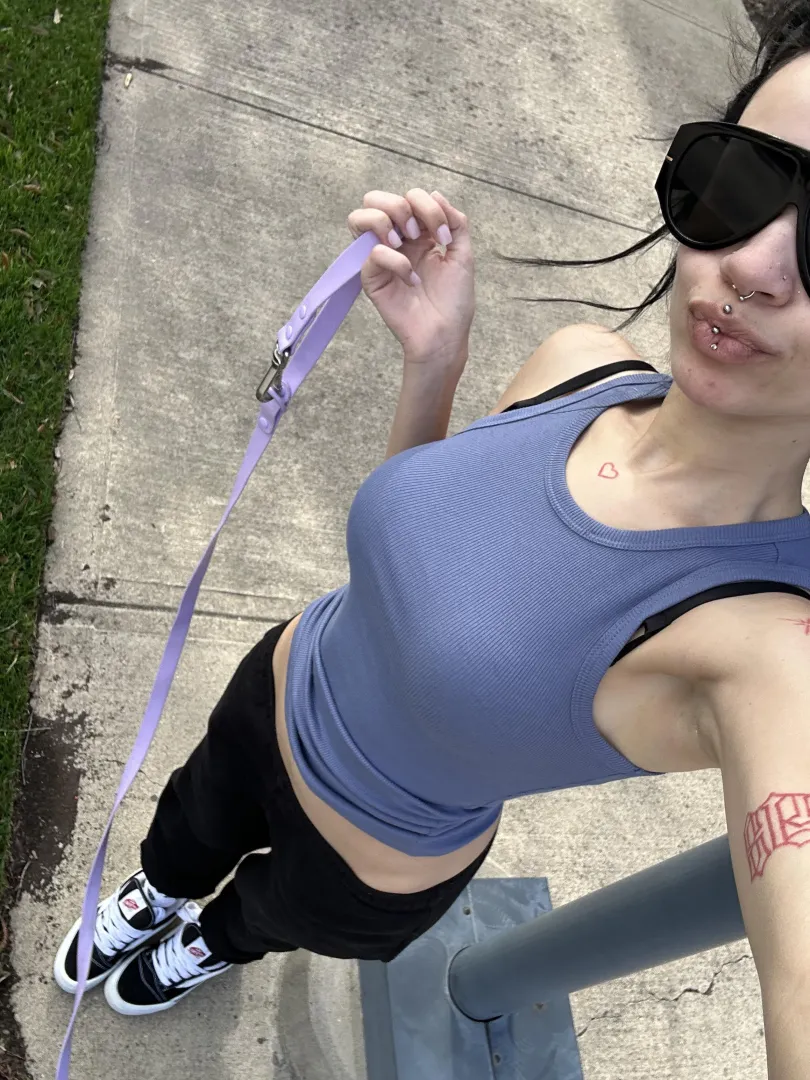 how much would you pay to be walked on this leash?  posted by lilangelyoma