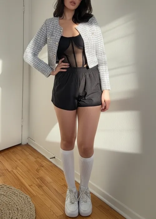 How sweaty do you think they are after my work out ?  Available now by GlitchyBelle