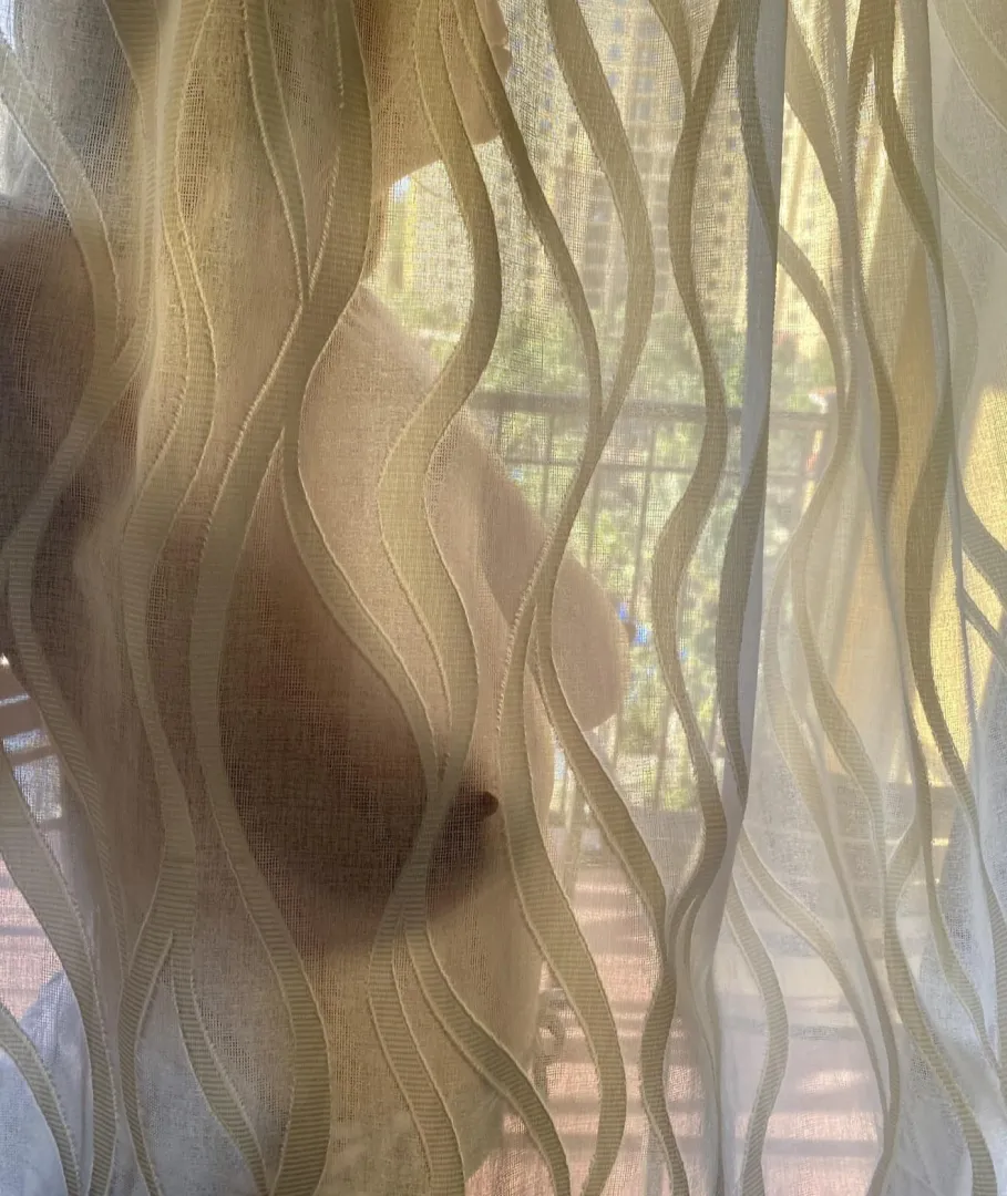 Hubby caught me on the hotel balcony through the sheer curtains posted by SharingHotWife17