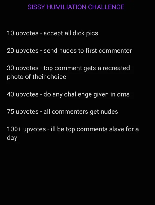 HUMILIATION CHALLENGE by rare_fem