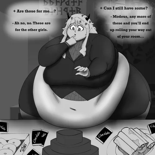 Hungry Modeus (@Handle_Grabber) by HowlingWolFluffy