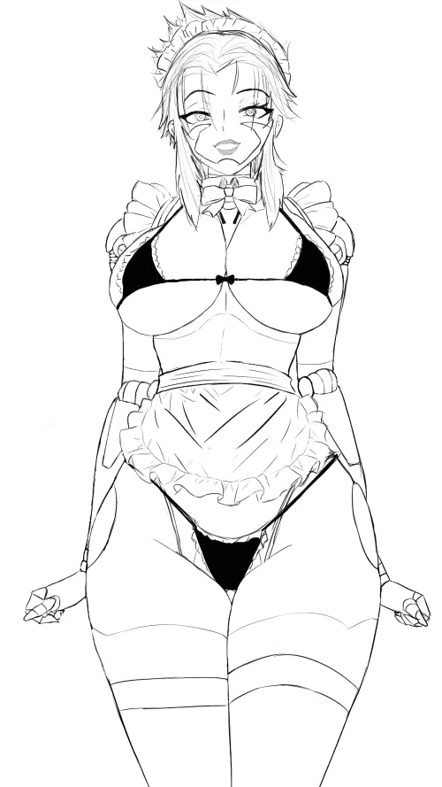 Hyena - Maid Unit [Gargoyles](Cyborg Hyena) by Cyber-Hyena