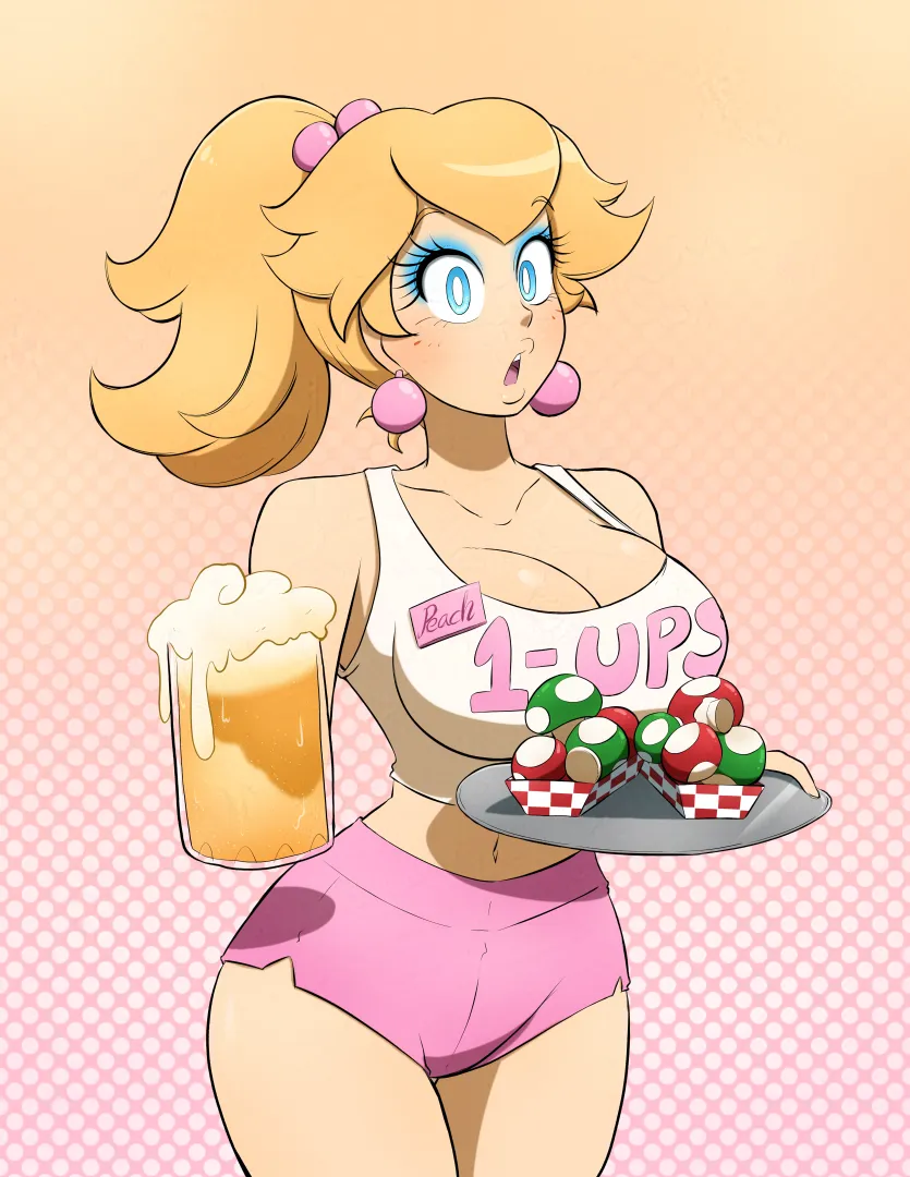 [Hypnosis] Princess Waitress Peach by Kobi-Tfs posted by JudithNeff