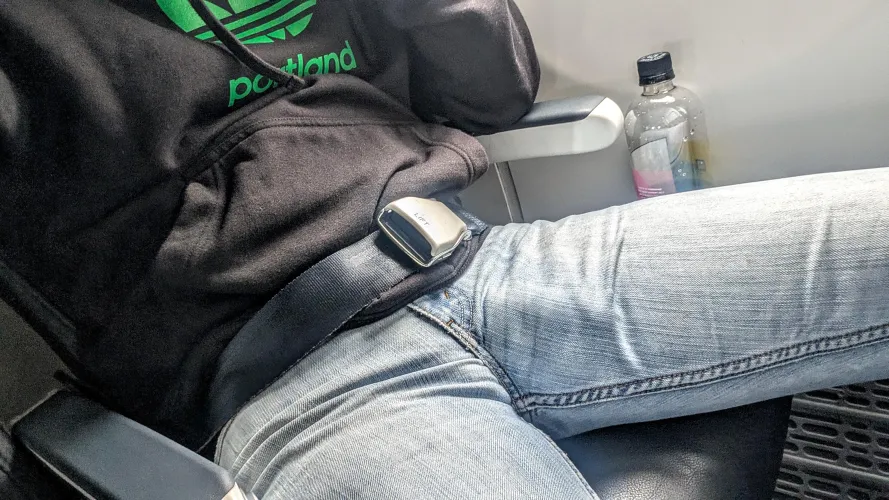 I always hope to sit next to a fellow freeballer when I fly by OtterboxPDX