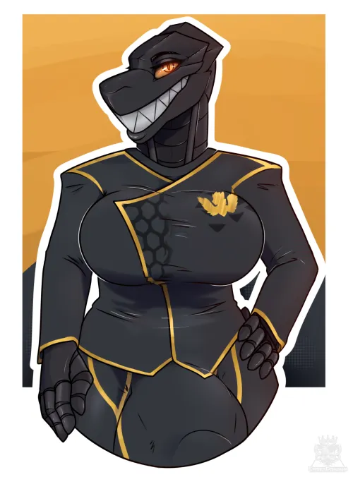 [I] (art by me) Big Toothy Chompers by EmberDragonDog