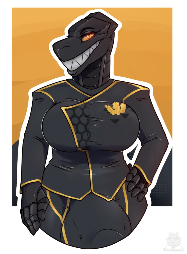 [I] (art by me) Big Toothy Chompers posted by EmberDragonDog