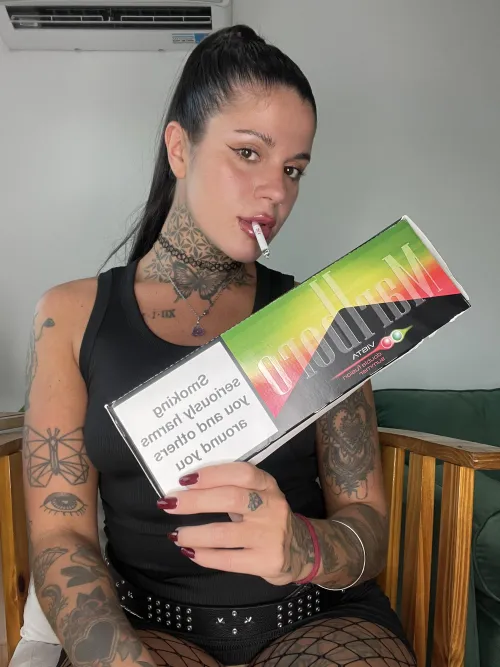 I buy a lot of boxes because I can't stop smoking by girlytattoo