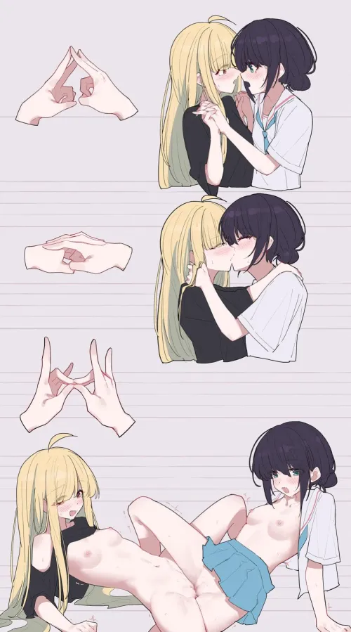 I can't play rock paper scissors with a pretty girl, it's always a tie :3 by sweeetnspicyy33