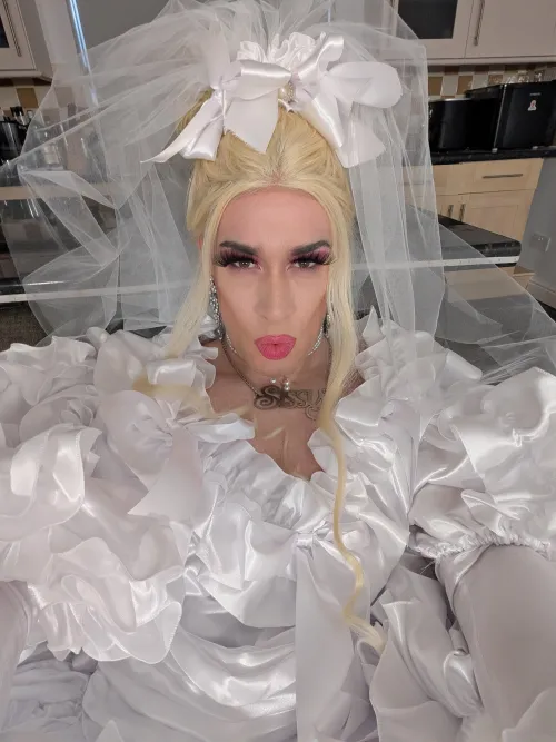 I got a cheeky Christmas bonus, so I splurged on an outrageous wedding dress... by Scarlett-Isabella