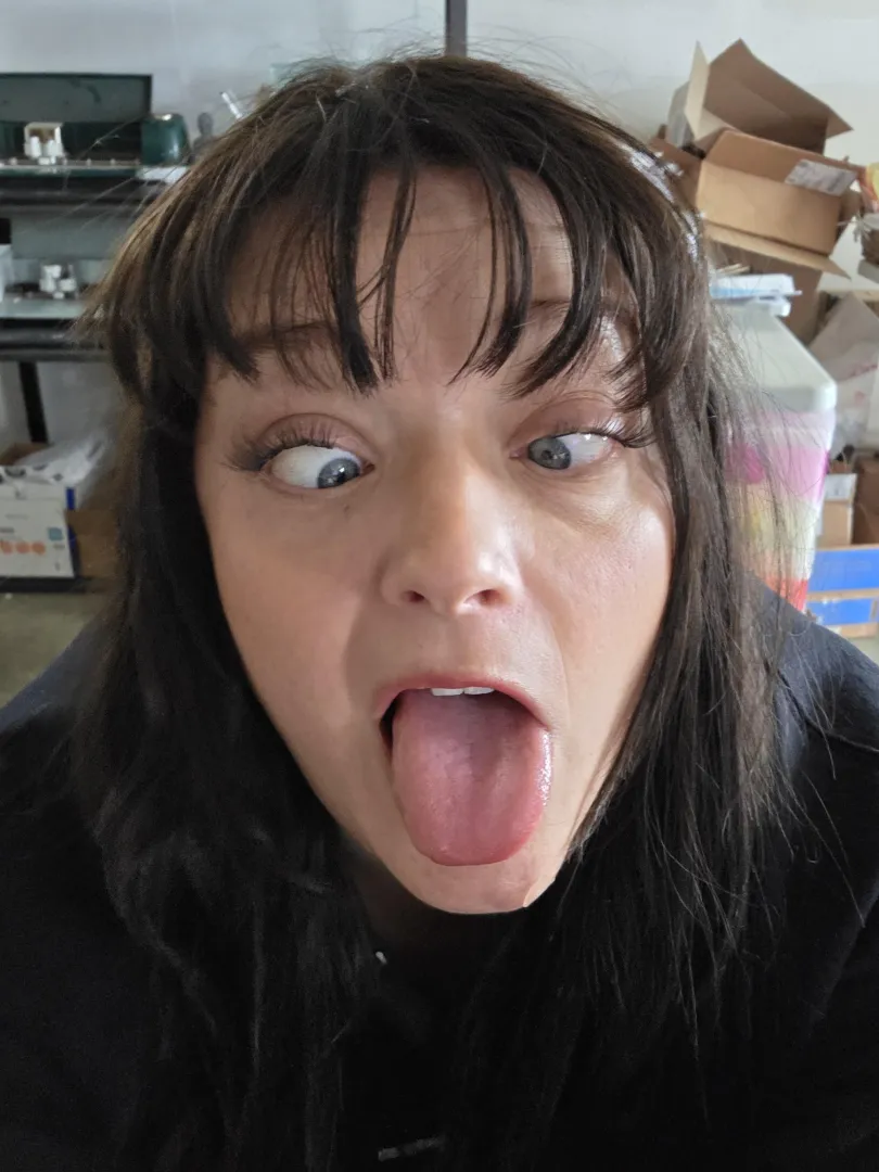 I got my tongue out for you to aim at posted by Normal-Plan-8268