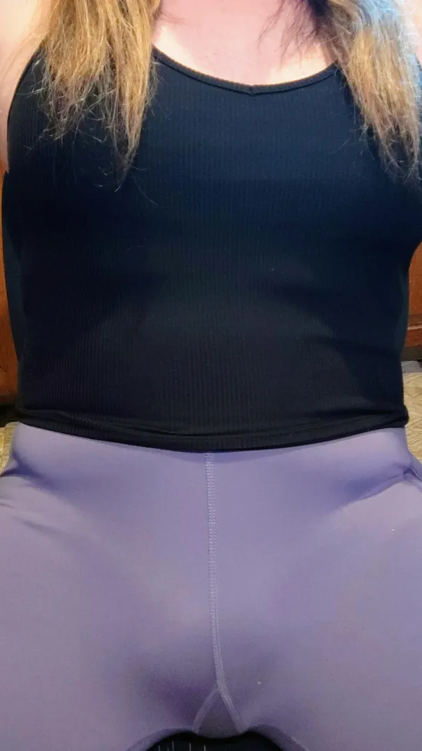 I hope my pad isn't too visible under my yoga shorts. posted by room4tw0