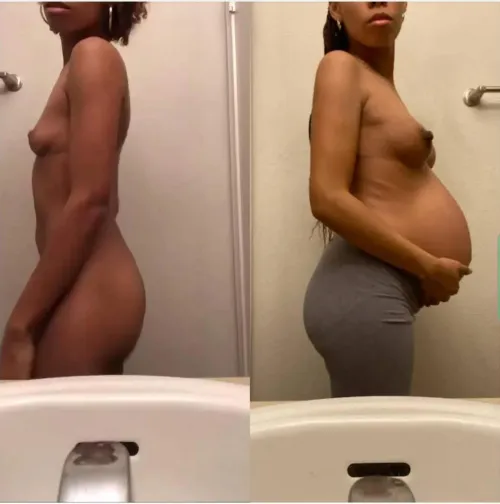 I hope my tiny frame and big baby bump is something you want to put on display to show others what you put in me by Plzhat3me