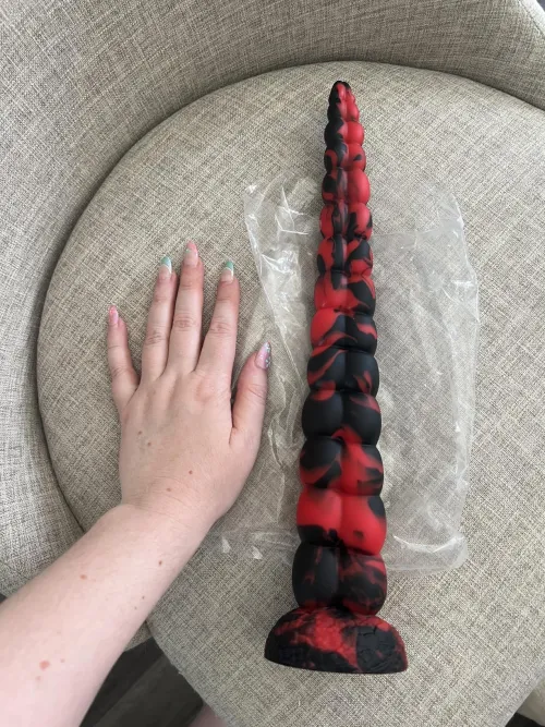 I knew it was 14.7”… but seeing it next to my hand is different  by Powerful-Tangelo-634