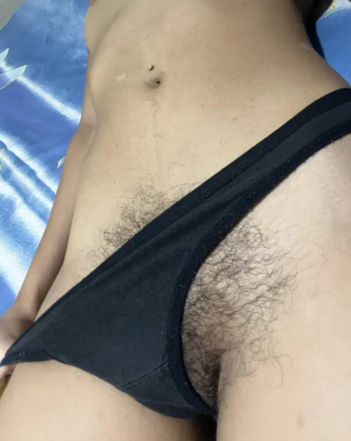 I like it when hair sticks out of panties :p by Maleficent-Gas-6543