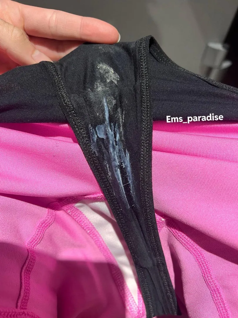 I love cumming in dark thongs…you can see so much cream!  posted by ems_paradise