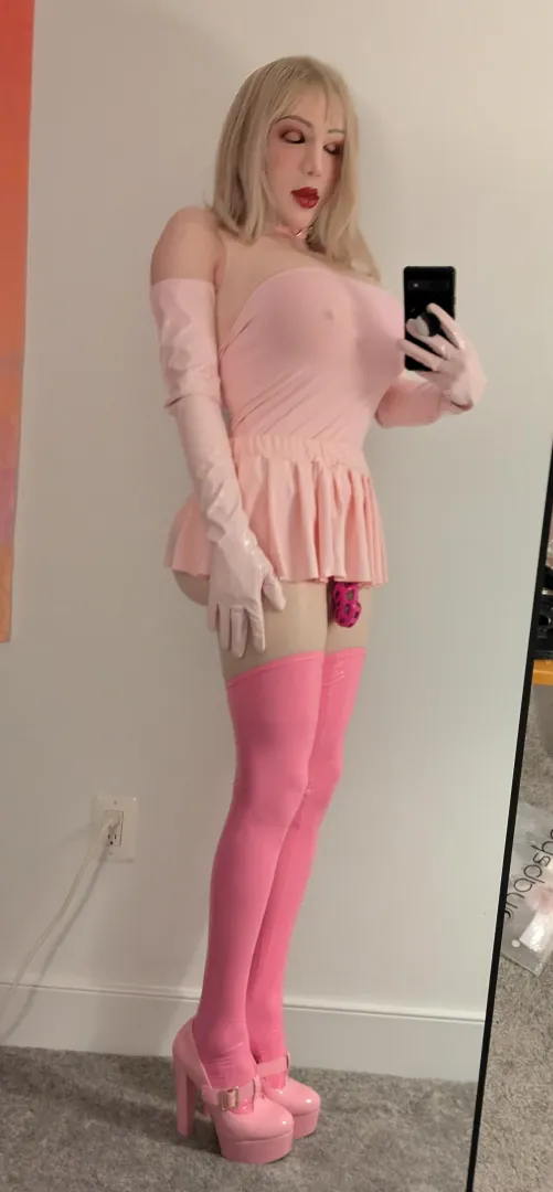 I love how my bangs look with this outfit posted by pink-bambi-doll