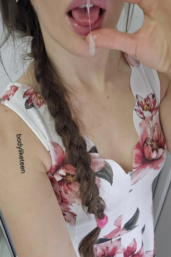 I love to taste my grool when its sticky... mmm I hope you dont find it disgusting posted by bodyliketeen